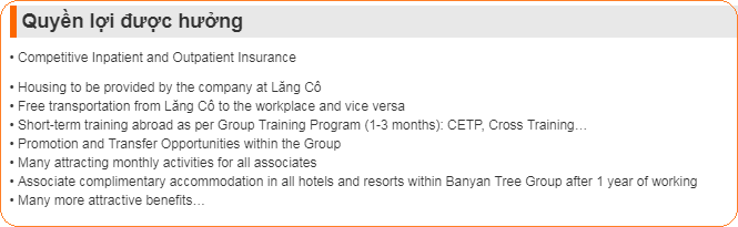 Top nhà tuyển dụng có chế độ đãi ngộ tốt nhất ngành khách sạn – nhà hàng Việt Nam hiện nay