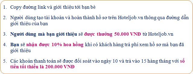 Hướng dẫn kiếm kiền online, làm Affiliate với Hoteljob.vn
