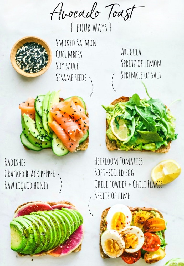 4 cách làm món avocado toast cho bữa sáng chuẩn nhà hàng Âu