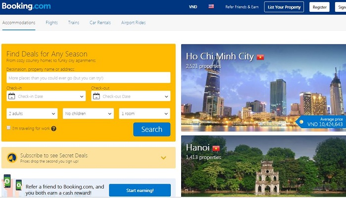 booking.com chuyển toàn bộ thông tin thẻ tín dụng cho khách sạn