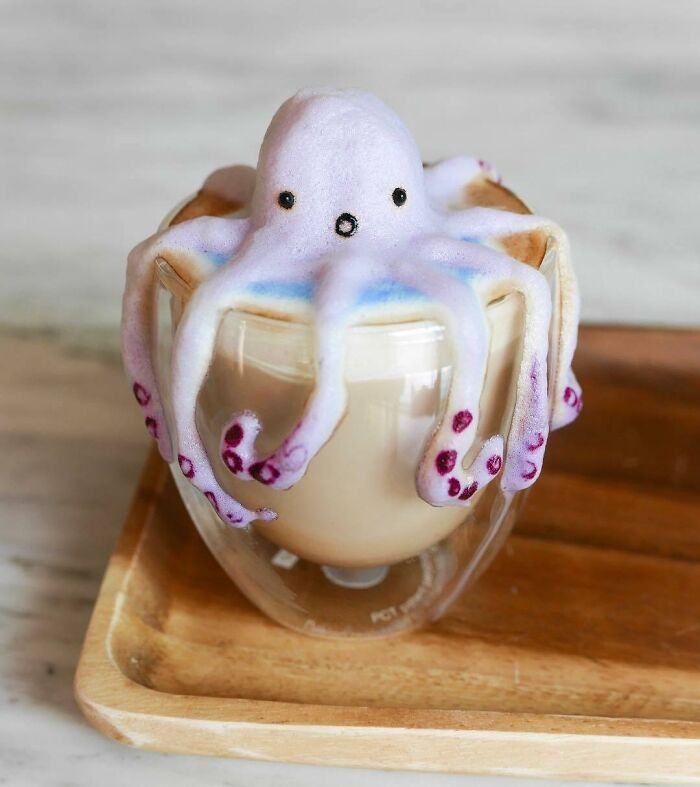 tạo hình latte art siêu ấn tượng