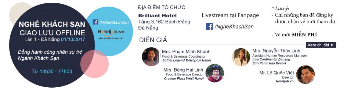 Đếm ngược chờ ngày Offline Nghề khách sạn tại Đà Nẵng 2017