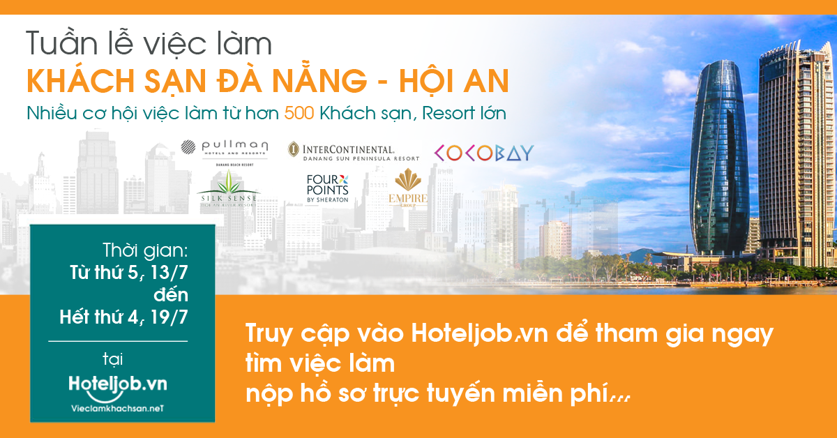 Hàng nghìn cơ hội tìm việc với “Tuần việc làm khách sạn Đà Nẵng - Hội An”