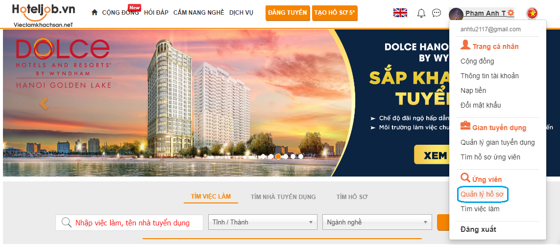 Hướng dẫn kiếm kiền online, làm Affiliate với Hoteljob.vn