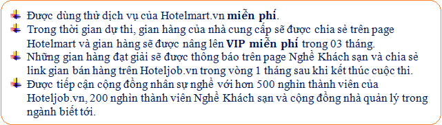 Cuộc thi Gian hàng đẹp trên Hotelmart.vn có gì đặc biệt mà tổng giải thưởng hơn nửa tỷ đồng