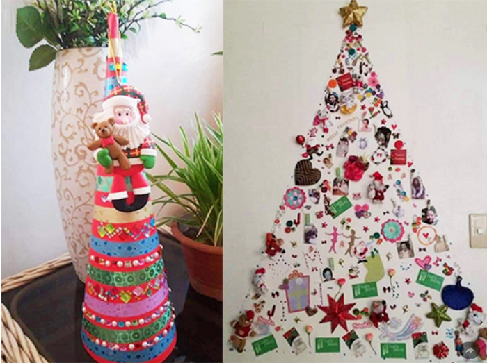 Đồ trang trí Giáng sinh làm từ đồ tái chế