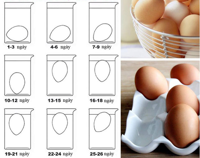 luộc trứng trong vài phút