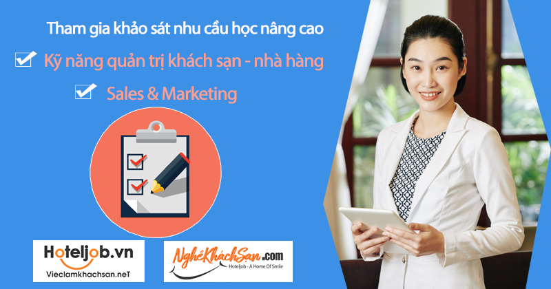 khảo sát nhu cầu học nâng cao kỹ năng quản trị khách sạn, nhà hàng