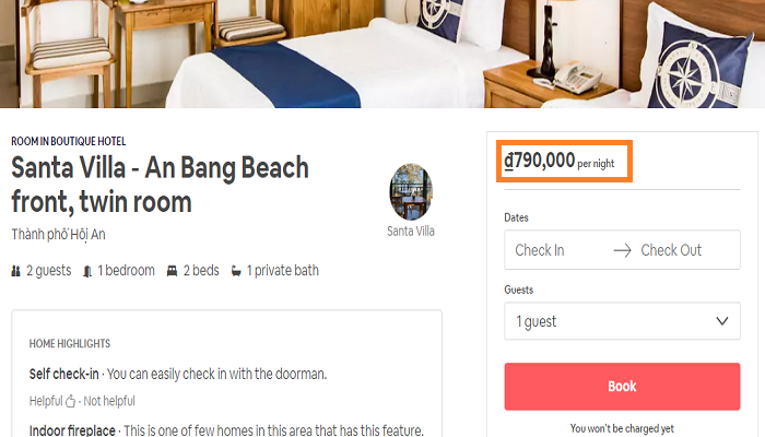 Làm sao để khách đặt phòng trên Airbnb?