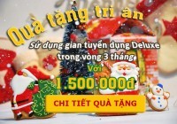 Tưng bừng quà tặng Giáng sinh và năm mới 2016 cùng Hoteljob.vn