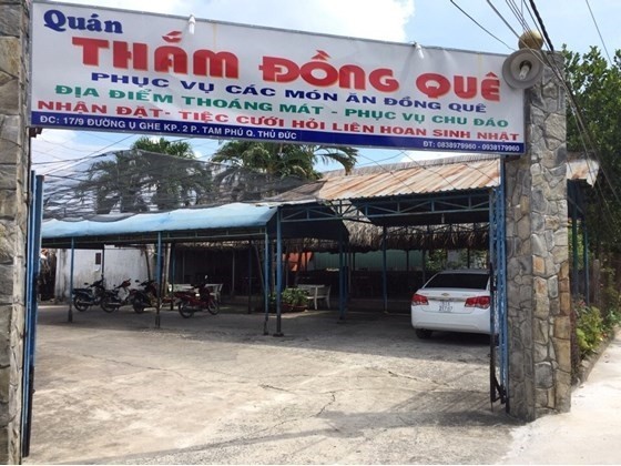 Quán nhậu bình dân Thắm đồng quê