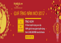 Ngập tràn quà tặng năm mới 2017 và Tết Đinh Dậu với Hoteljob.vn