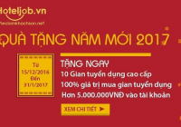 Top 25 sự kiện nổi bật nhất năm 2016 trên Hoteljob.vn