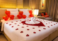 10+ kiểu trang trí giường Honeymoon đẹp dành cho khách sạn