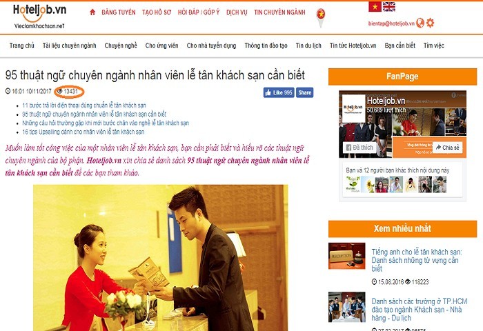 Bản tin tháng 12/2017 Hoteljob.vn