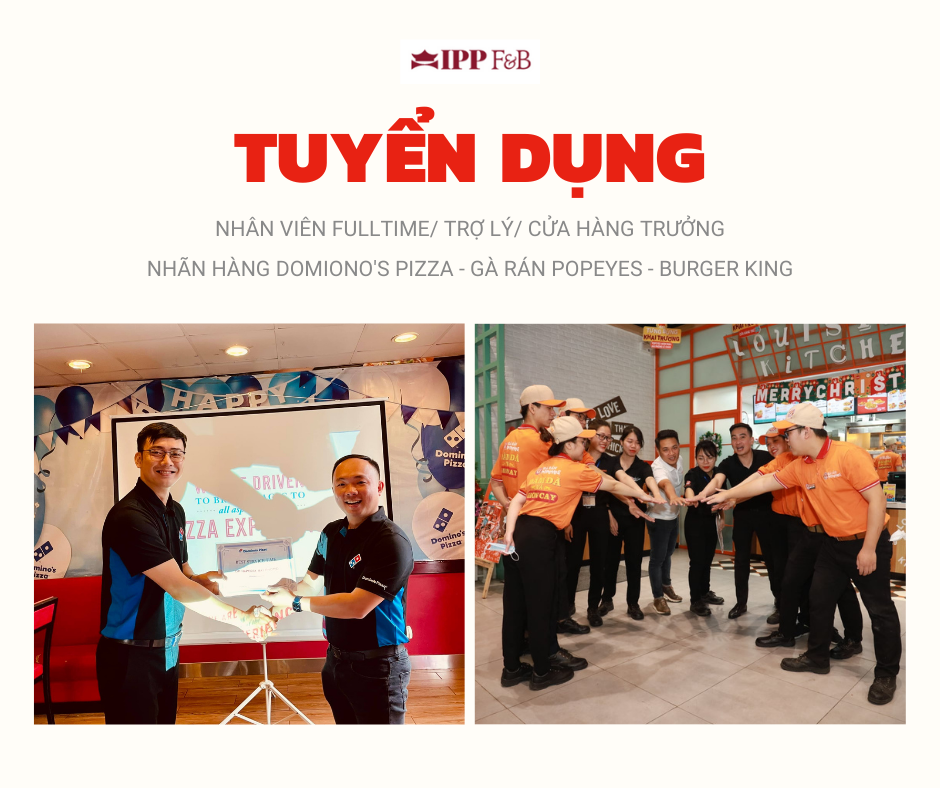 DOMINOS PIZZA Tuyển dụng 27403 - Hoteljob.vn