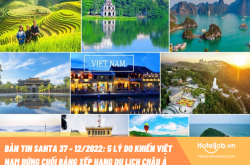 [Bản tin Santa 37 - 12/2022] 5 lý do khiến Việt Nam đứng cuối bảng xếp hạng du lịch Châu Á