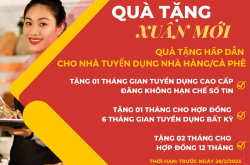 Nhận “Quà tặng Xuân mới 2023”, nhân đôi cơ hội tuyển người với Hoteljob.vn