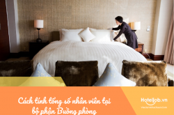 Cách tính tổng số nhân viên tại Bộ phận Buồng phòng chi tiết nhất
