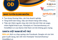 Thêm ưu đãi, thêm cách tiếp cận ứng viên và bán thêm phòng cho khách sạn - nhà hàng