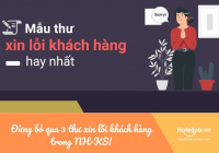 Đừng bỏ qua 3 thư xin lỗi khách hàng trong NH-KS!