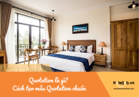 Quotation là gì? Cách tạo mẫu Quotation chuẩn nghề khách sạn