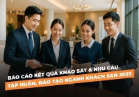 [HOT] Báo cáo phân tích kết quả khảo sát: Hiện trạng và nhu cầu tập huấn, đào tạo ngành khách sạn 2025