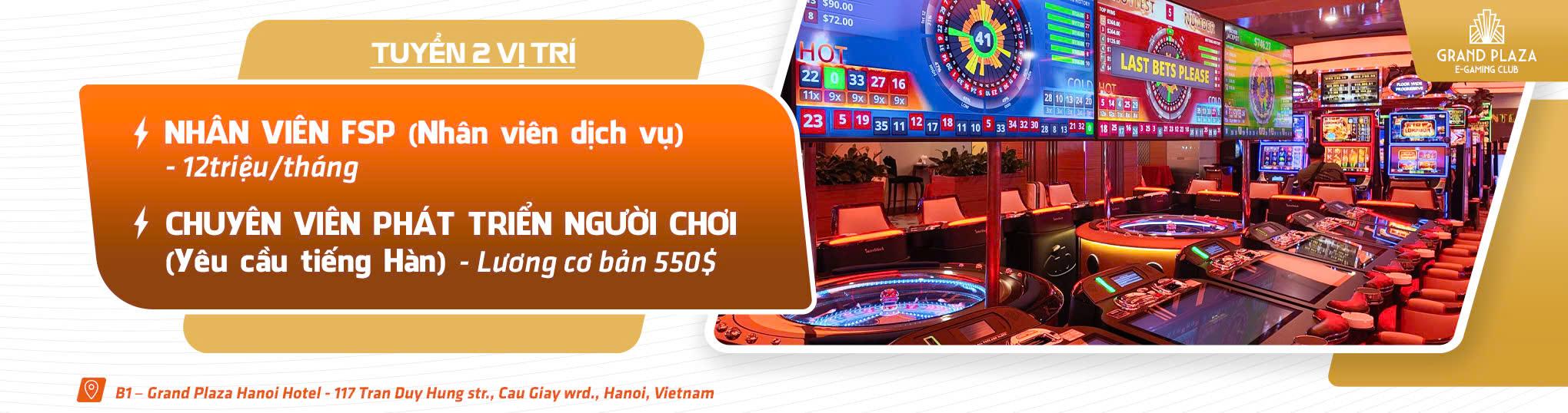 E-gaming Club ( thuộc khách sạn Grand Plaza Hà Nội)