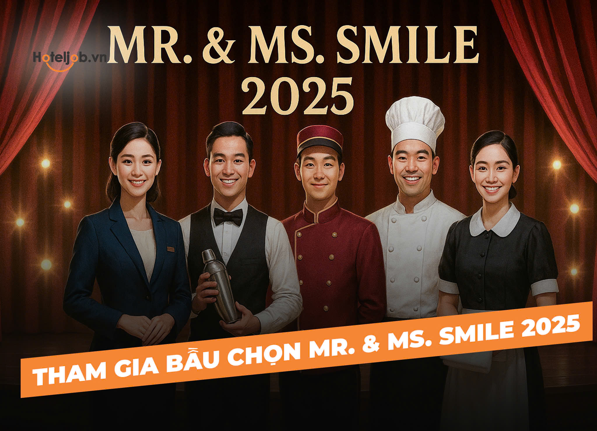 Welcome back Mr. & Ms. Smile 2025 – Tìm kiếm và tôn vinh NỤ CƯỜI ĐẸP NHẤT ngành Khách sạn - Du lịch