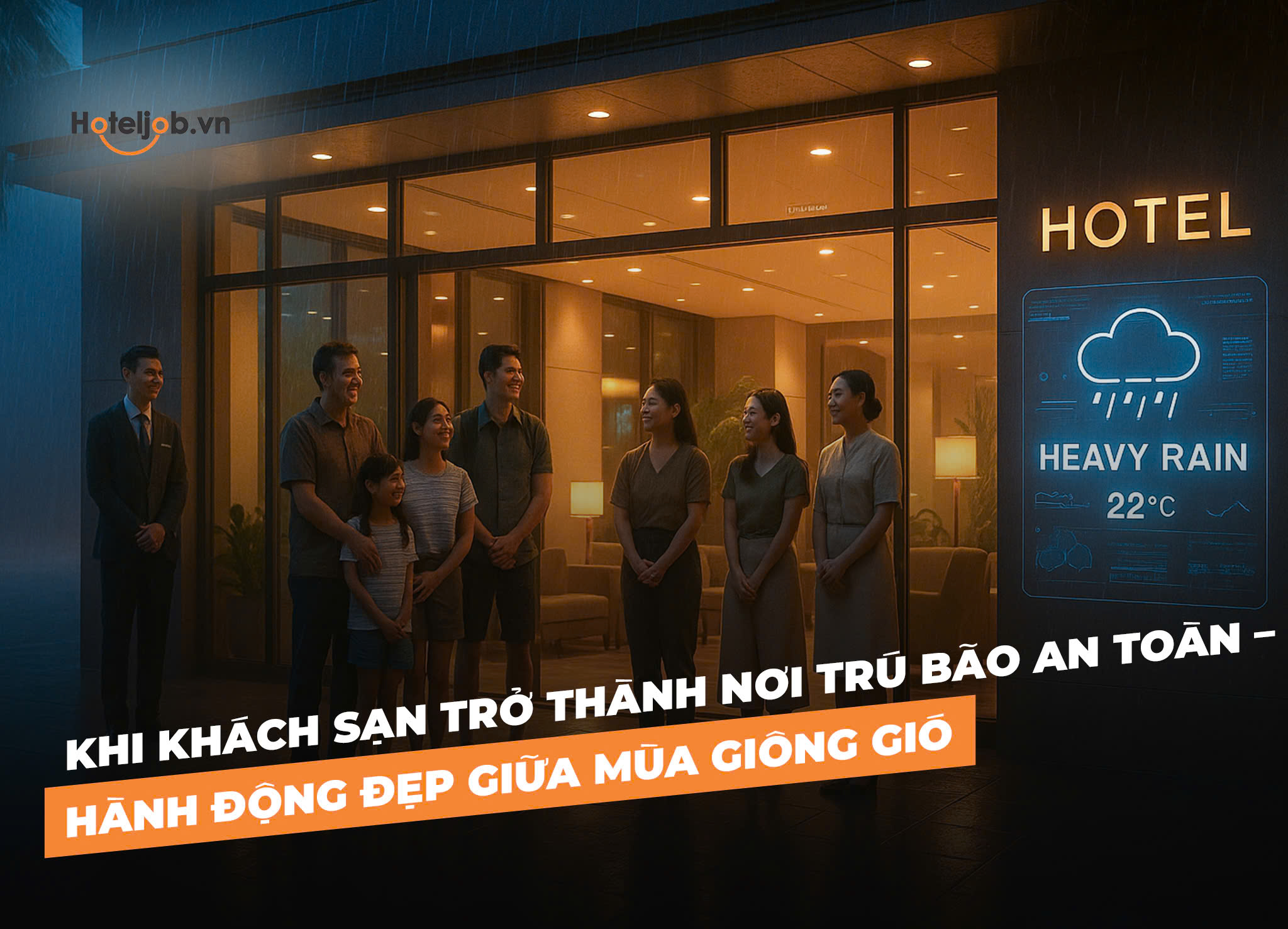 Khi khách sạn trở thành nơi trú bão an toàn – Hành động đẹp giữa mùa giông gió