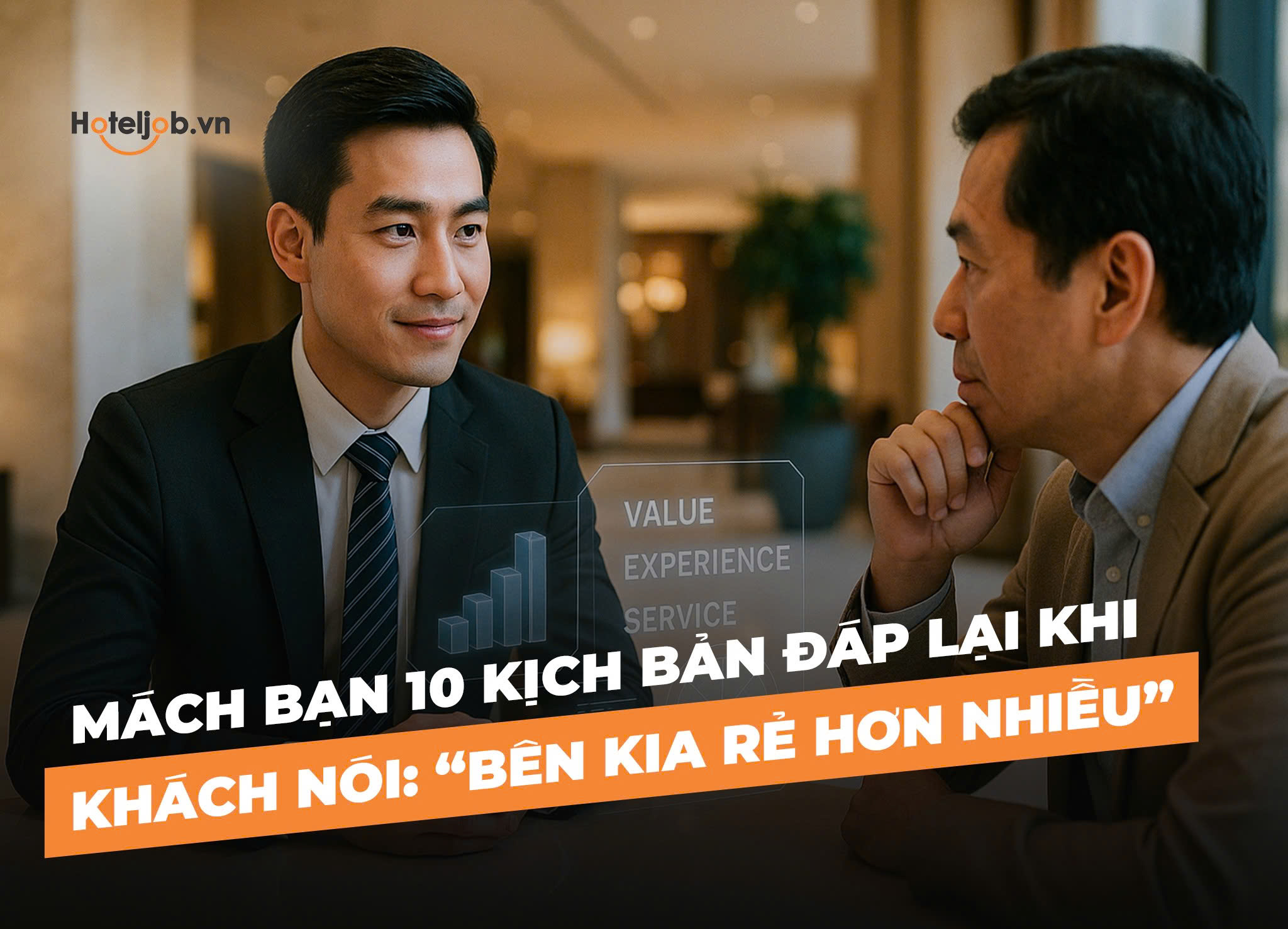 Mách bạn 10 kịch bản đáp lại khi Khách nói: “Bên kia rẻ hơn nhiều”