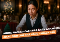 Hướng dẫn 20+ cách gấp khăn ăn chủ đề Giáng sinh cho nhà hàng - khách sạn