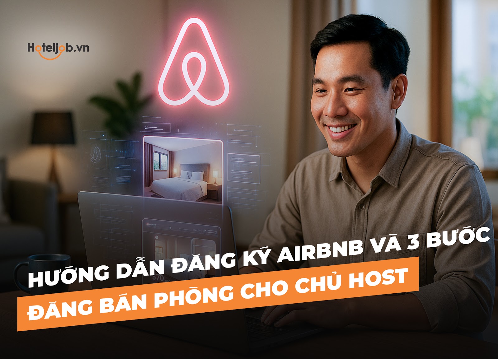 Hướng dẫn đăng ký Airbnb và 3 bước đăng bán phòng cho chủ Host