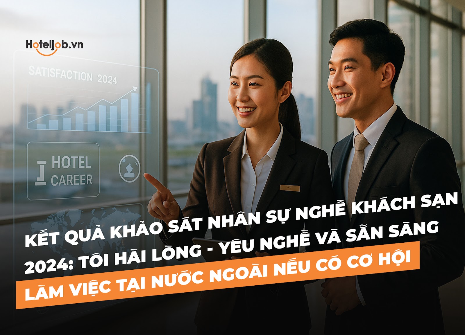 Kết quả khảo sát nhân sự nghề khách sạn 2024: Tôi hài lòng - yêu nghề và sẵn sàng làm việc tại nước ngoài nếu có cơ hội