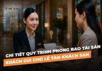 Chi tiết quy trình phong bao tài sản khách gửi cho lễ tân khách sạn
