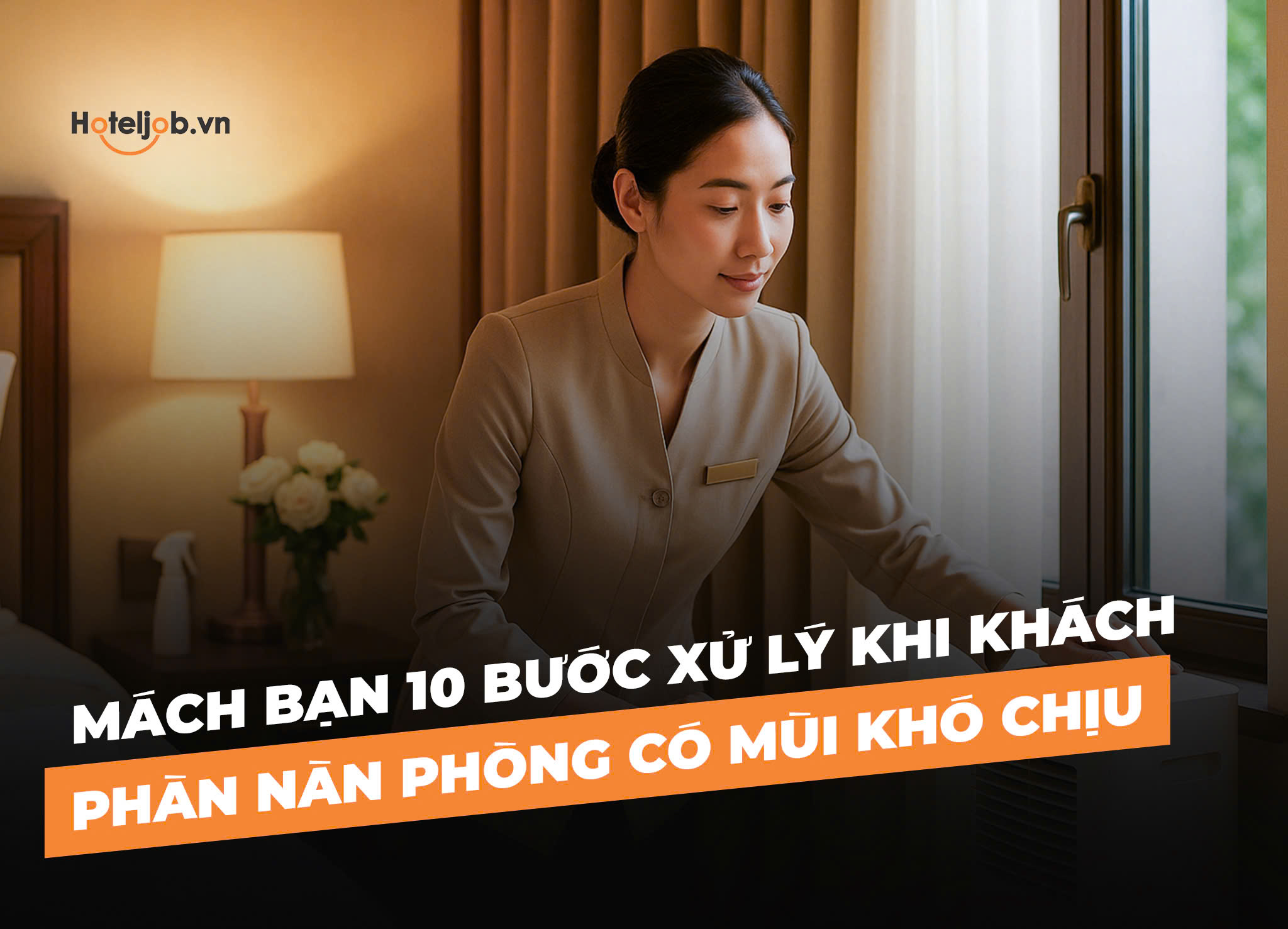 Mách bạn 10 bước xử lý khi khách phàn nàn phòng có mùi khó chịu
