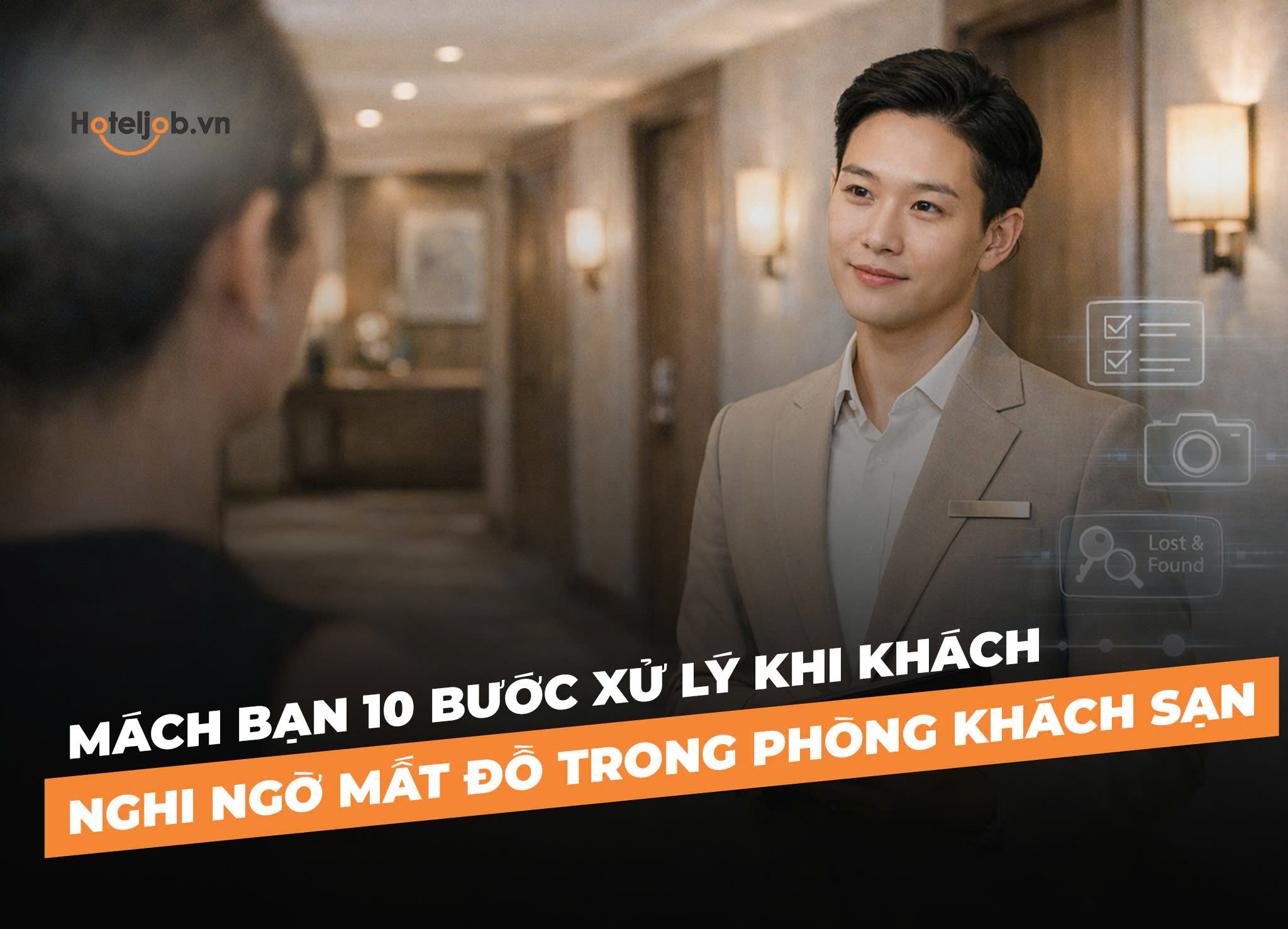 Mách bạn 10 bước xử lý khi khách nghi ngờ mất đồ trong phòng khách sạn