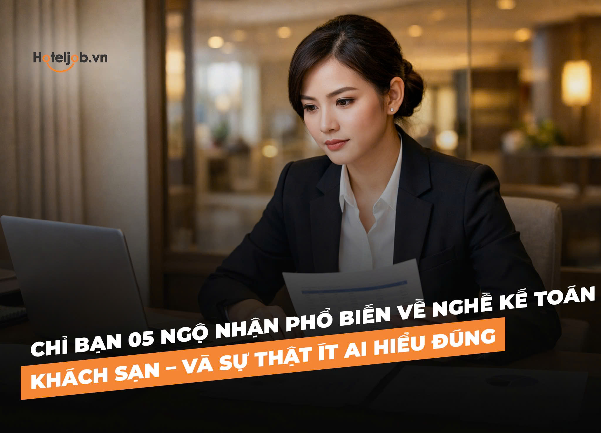 Chỉ bạn 05 Ngộ nhận phổ biến về nghề Kế toán khách sạn – và sự thật ít ai hiểu đúng