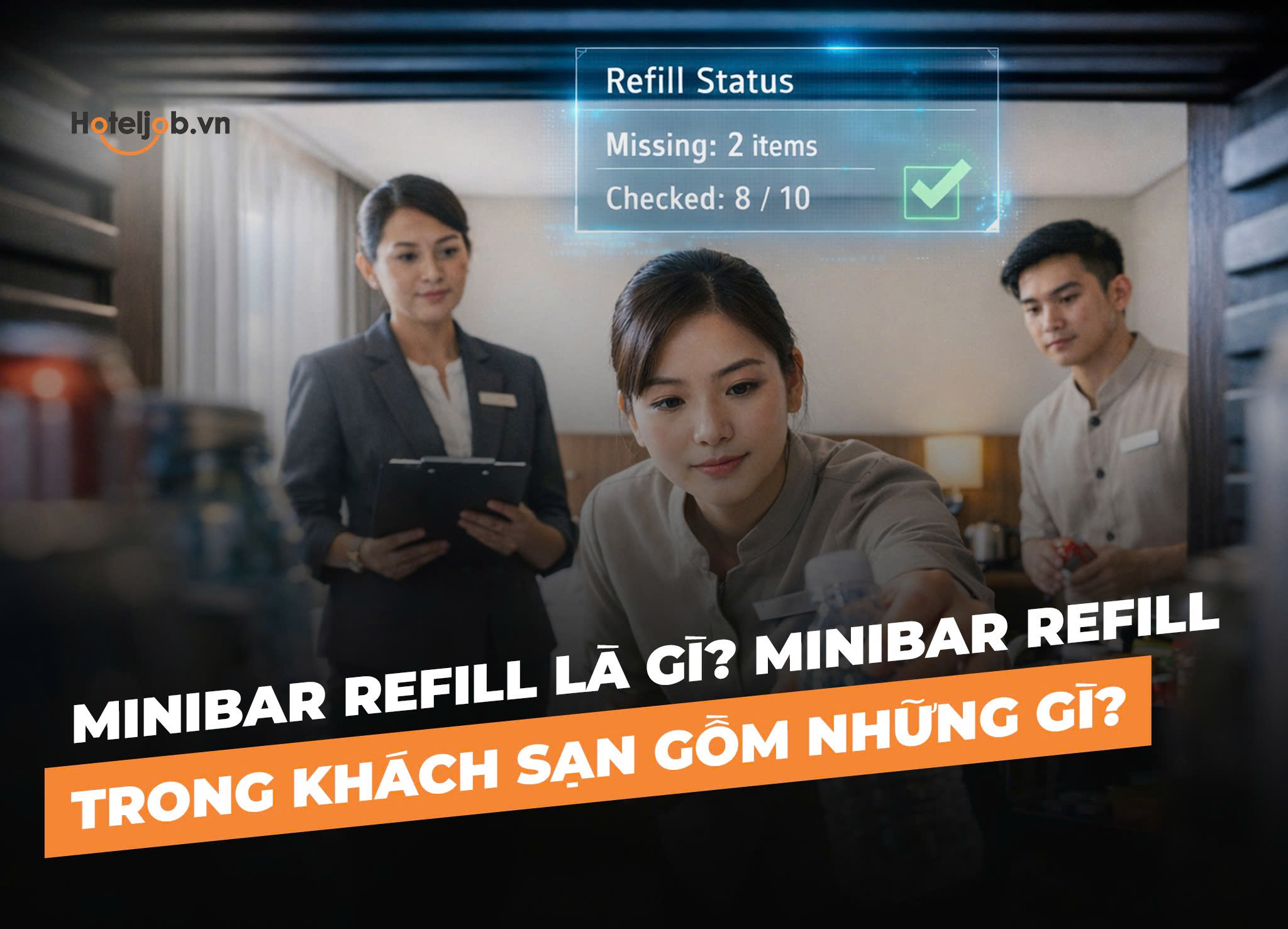 Minibar refill là gì? Minibar refill trong khách sạn gồm những gì?
