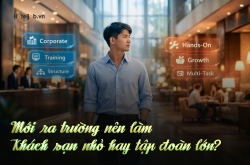 Mới ra trường nên làm khách sạn nhỏ hay tập đoàn lớn? 
