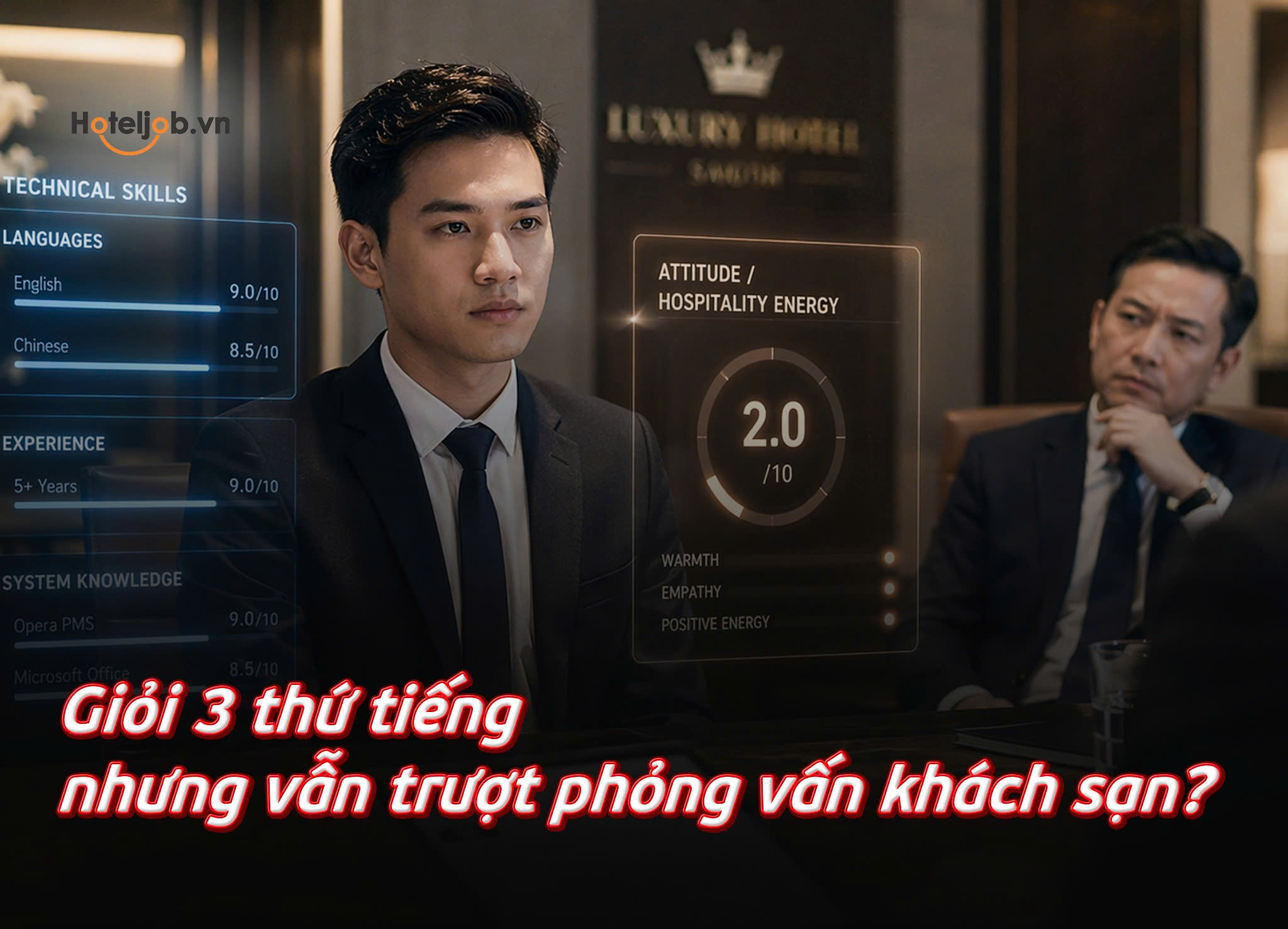 Giỏi 3 thứ tiếng nhưng vẫn trượt phỏng vấn khách sạn?