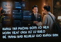 Khách trả phòng sớm có nên hoàn tiền? Cách xử lý khéo để tránh bad review cho khách sạn
