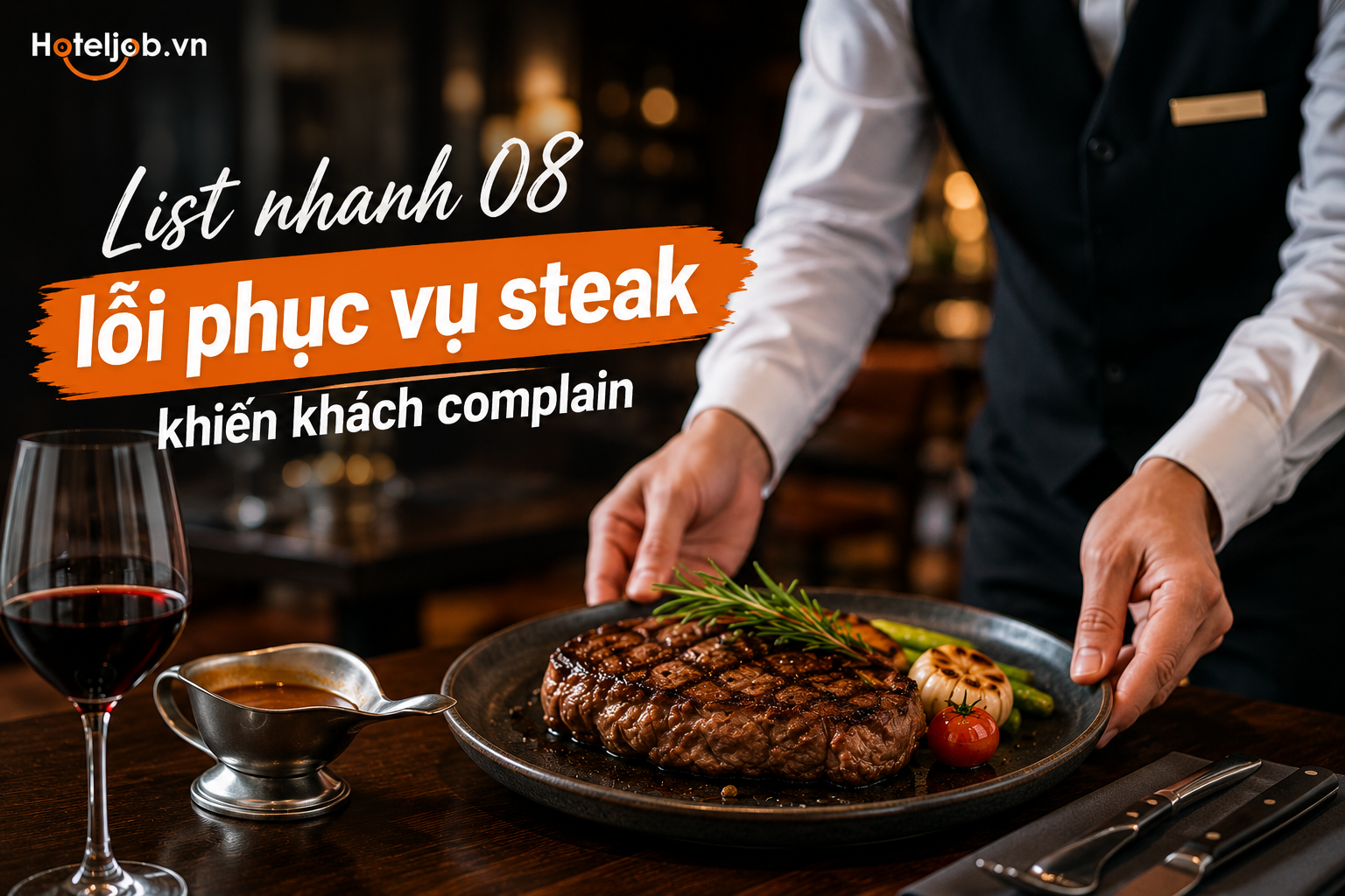 List nhanh 8 lỗi phục vụ steak dễ khiến khách complain
