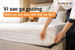 [Bạn có biết] Vì sao ga giường khách sạn luôn được nhét chặt vào đệm?