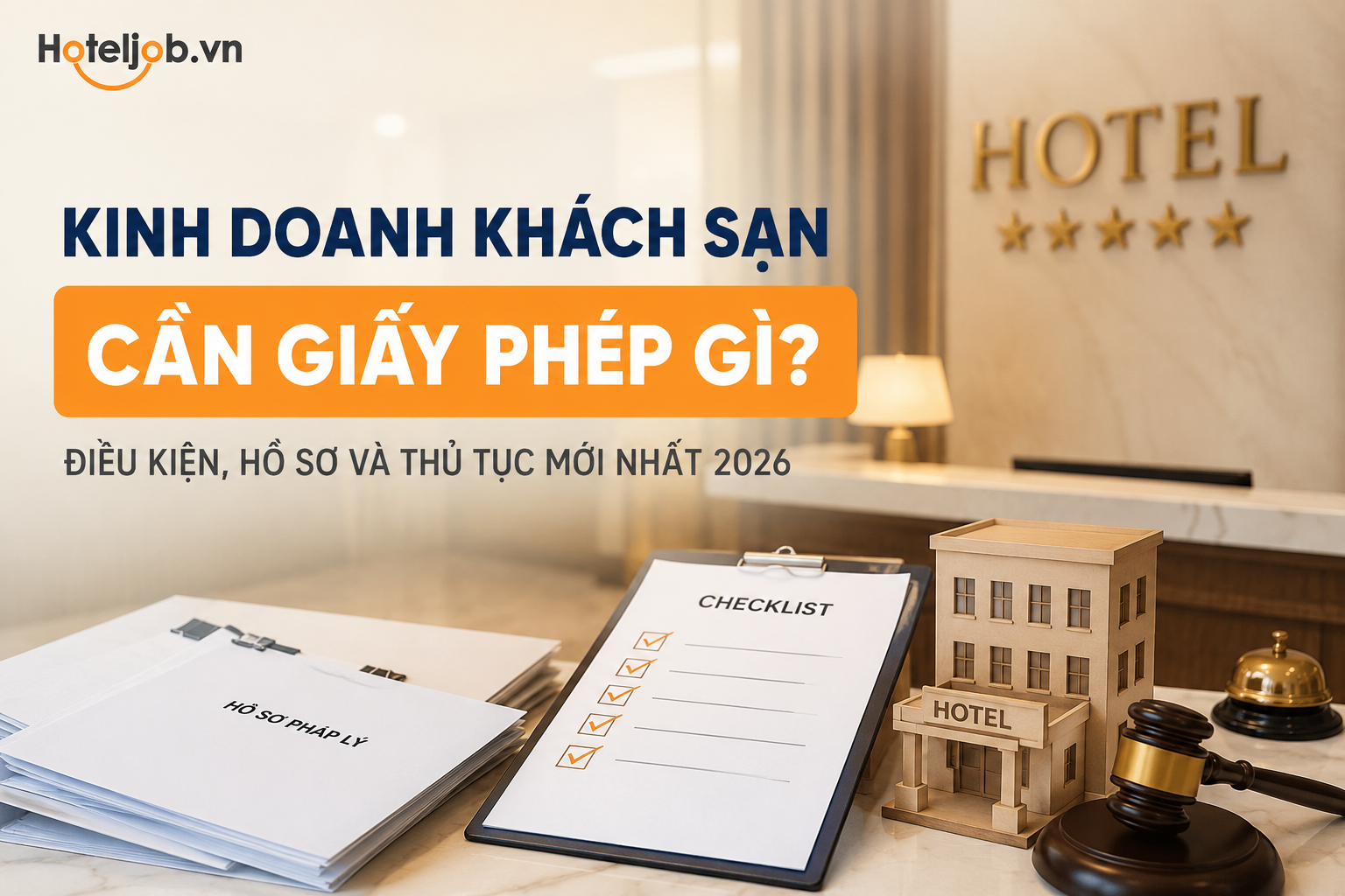 Kinh doanh khách sạn cần giấy phép gì? Cập nhật điều kiện, hồ sơ và thủ tục mới nhất 2026