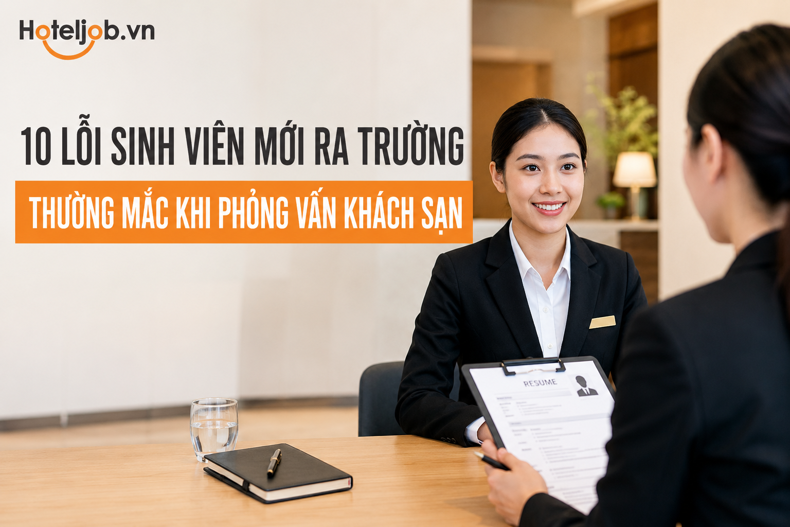 10 lỗi sinh viên mới ra trường thường mắc khi đi phỏng vấn khách sạn