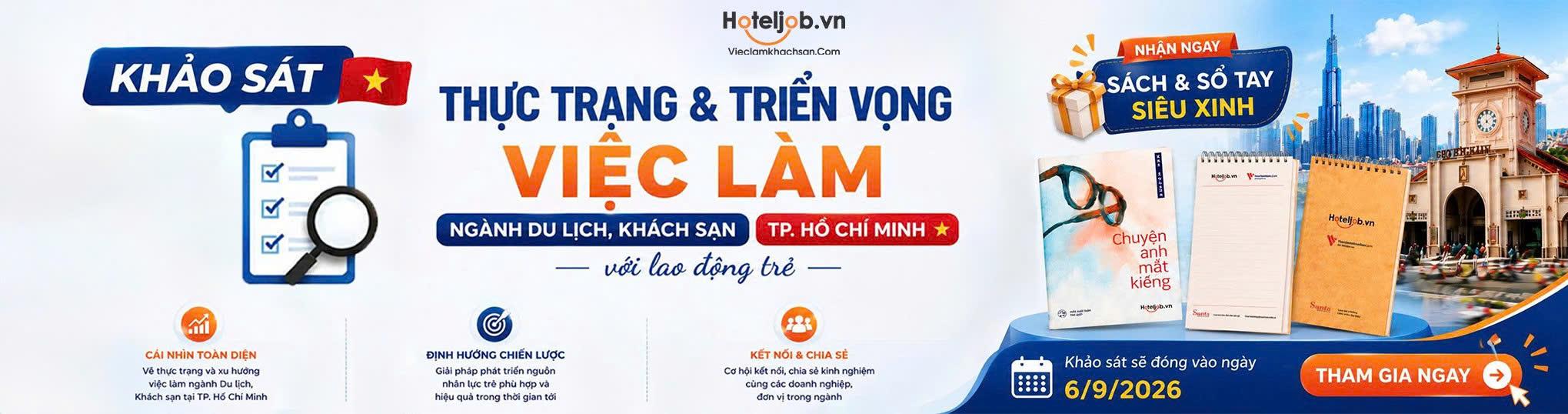Khảo sát thực trạng và triển vọng việc làm ngành Du lịch, Khách sạn Tp Hồ Chí Minh