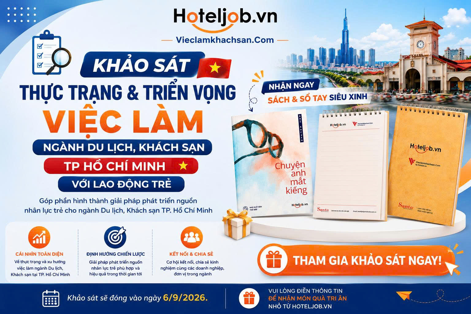 Khảo sát “Thực trạng & triển vọng việc làm ngành Du lịch - Khách sạn TP.HCM