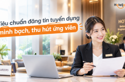 Tiêu chuẩn đăng tin tuyển dụng minh bạch, thu hút ứng viên trên Hoteljob.vn