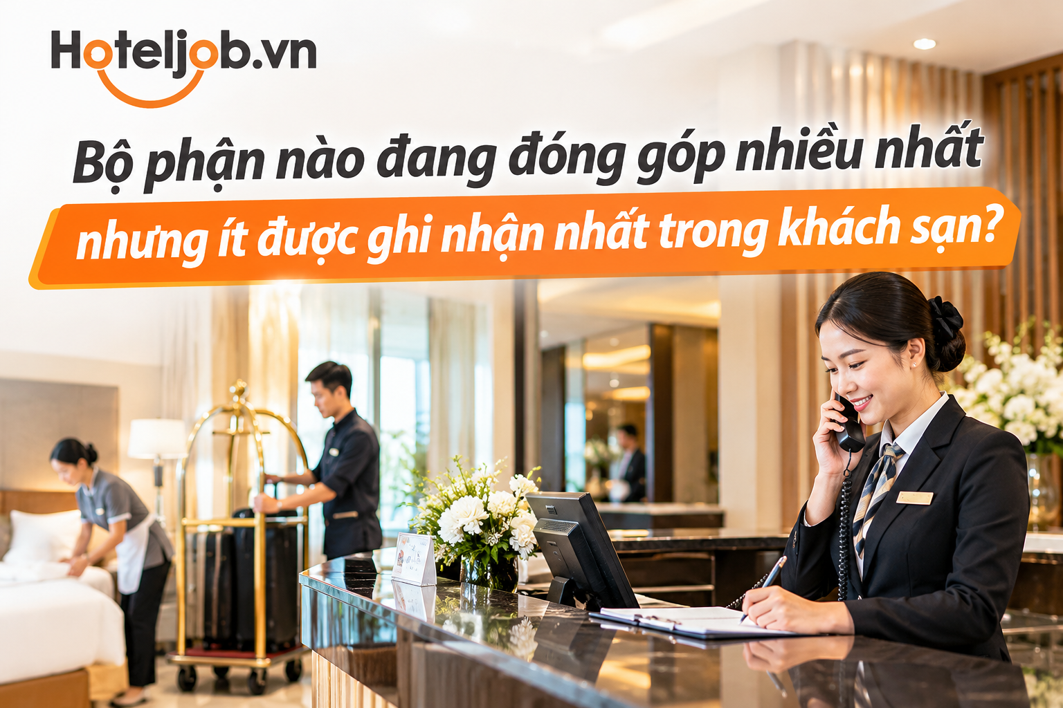 Bộ phận nào đang đóng góp nhiều nhất nhưng ít được ghi nhận nhất trong khách sạn?